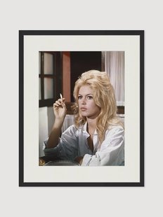 Handgemaakte ingelijste foto Brigitte Bardot