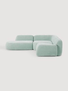 Modulaire hoekbank Wolke (4-zits) met chaise longue