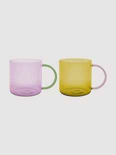 Mokken Fred van borosilicaatglas, 2-delig