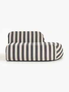 Gestreepte chaise longue-module Wolke