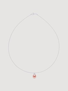 Handgemaakte zilveren ketting Pear met parel