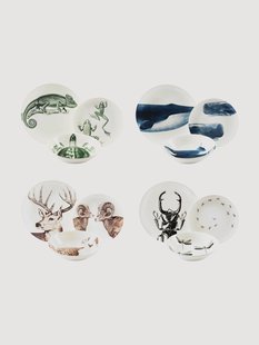 Serviesset Faune &amp; Flore, 4 personen, 12-delig