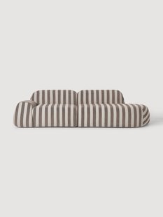 Modulaire teddy chaise longue Wolke (3-zits)