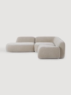 Modulaire hoekbank Wolke (4-zits) met chaise longue