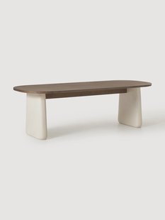 Ovale eettafel Dune van eikenhout, in verschillende formaten