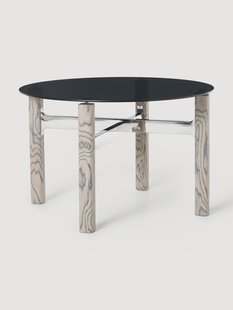 Eettafel Sam met glazen blad, in verschillende maten