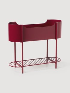 Metalen plantenbak Taru, H 65 cm