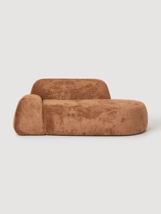 Teddy boucl&eacute; bank Wolke (2-zits) met chaise longue