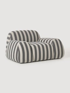 Gestreepte loungefauteuil Wolke