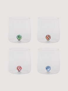 Handgemaakte borosilicaatglazen Bilia Candy, 4-delig