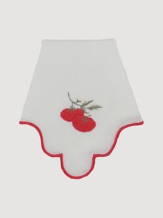 Servet Ondulado met tomatenborduursel