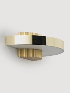 LED wandlamp Elna met geribbeld voetstuk