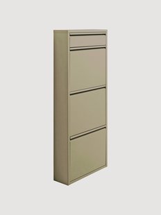 Wand schoenenkast Caruso met opklapbare planken