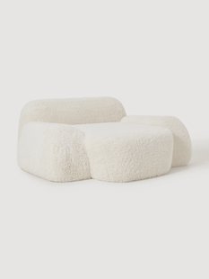 XL teddy loungestoel Wolke
