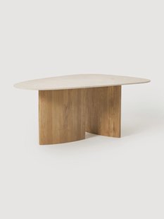 Eettafel Meadow met marmeren blad, in verschillende formaten