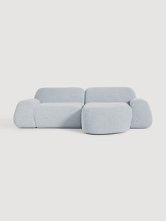 Modulaire boucl&eacute; hoekbank Wolke (3-zits)