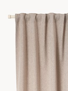 Ondoorzichtige multi-band gordijnen Joan, 2-delig, B 140 cm