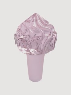 Handgemaakte wijnstopper Whip van borosilicaatglas