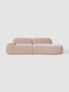 Modulaire teddy chaise longue Wolke (3-zits)