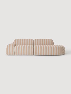 Modulaire teddy chaise longue Wolke (3-zits)