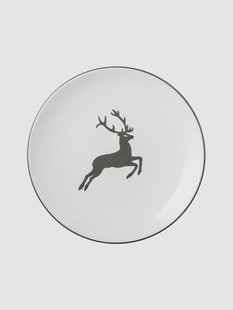 Handgemaakt dessertbord Cup Grauer Hirsch