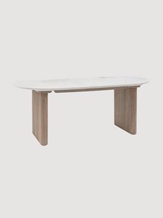 Ovale eettafel Marmo, 200 x 90 cm