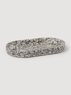 Serveerschaal van samengesteld marmer Elara, B 38 cm