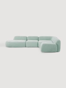 XL modulaire hoekbank Wolke met chaise longue