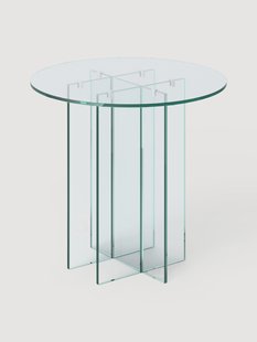 Ronde glazen eettafel Anouk, in verschillende maten