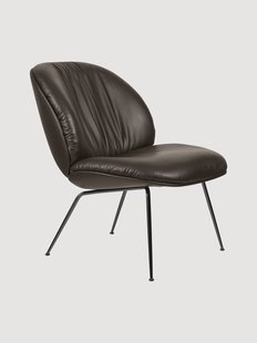 Leren loungefauteuil Beetle