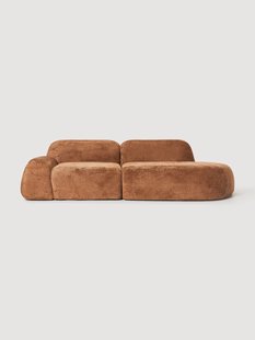 Modulaire teddy boucl&eacute; chaise Wolke (3-zits)