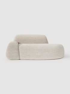 Boucl&eacute; bank Wolke (2-zits) met chaise longue