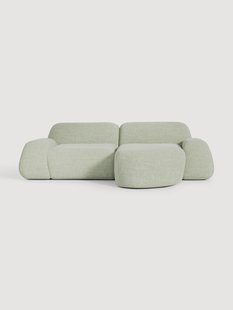 Modulaire boucl&eacute; hoekbank Wolke (3-zits)