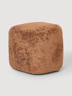 Hoge teddy boucl&eacute; poef Wolke