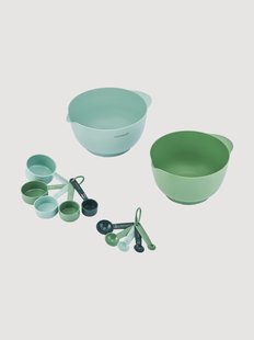 Mengschalen en maatlepelsset KitchenCraft, 12-delig