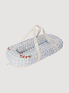 Draagbaar katoenen babynestje Sky Blue