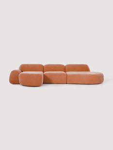 Modulaire hoekbank Wolke (4-zits) met chaise longue