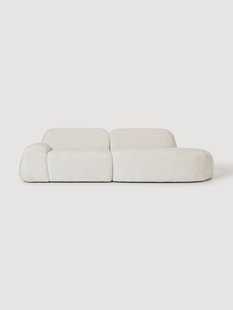 Modulaire teddy boucl&eacute; chaise Wolke (3-zits)