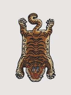 Handgetuft wollen vloerkleed Tiger