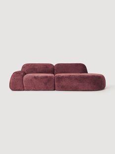 Modulaire teddy boucl&eacute; bank Wolke (3-zits)