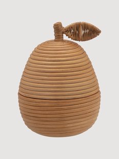 Handgemaakte opbergdoos Pear met deksel