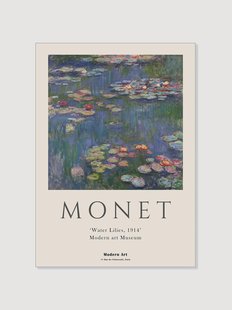 Poster Claude Monet x PSTR Studio - Waterlillies