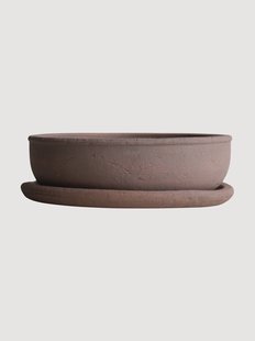 Outdoor bloempot Terra van terracotta, H 11 cm