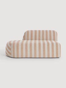 Gestreepte chaise longue module Wolke