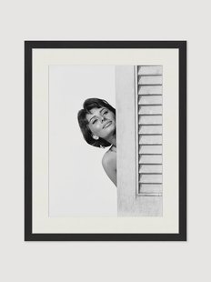 Ingelijste foto Sophia Loren, handgemaakt