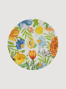 Porseleinen pizzaborden Blooming, 6-delig