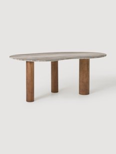 Marmeren eettafel Naruto in organische vorm, in verschillende formaten