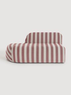 Gestreepte chaise longue module Wolke