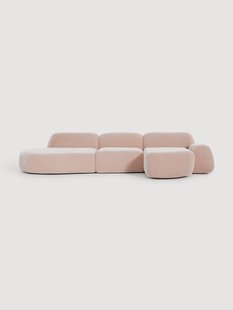 Modulaire hoekbank Wolke (4-zits) met chaise longue