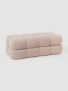 Gestoffeerde boucl&eacute; bank Ellie